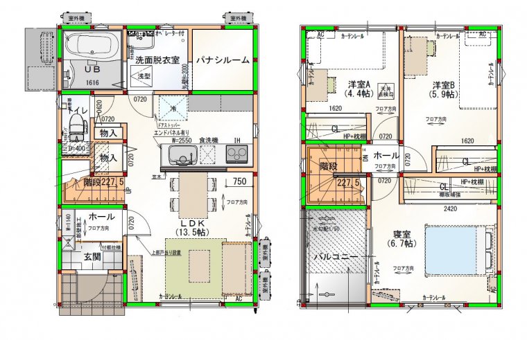 超スリム インナーバルコニー 25坪sタイプ